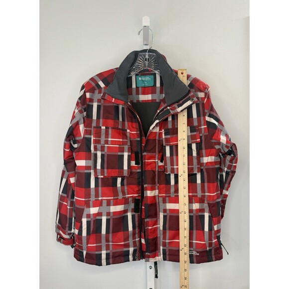 Mountain Warehouse Goose Ski Jacket Kids 11-12 Red Plaid Waterproof Snow Coat - Picture 7 of 12